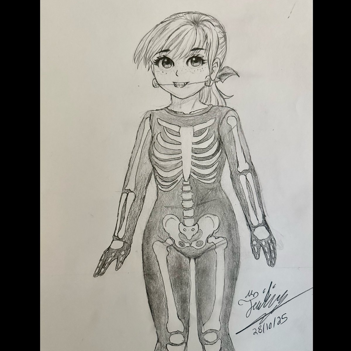 TatuNova99's tweet photo. Days 28–29 of #Inktober2025 💀🧪

#Skeletal — Liby Loud in her full skeleton outfit, ready for spooky season! 🦴
#Lesson — Ryna Loud presents her new anti-mutant antidote with scientific flair. 💉✨
#sinkids #sinkid #luancoln #Ritacoln #TheLoudHouse #Fanart #LibyLoud #RynaLoud https://t.co/2cyO5JZKDE