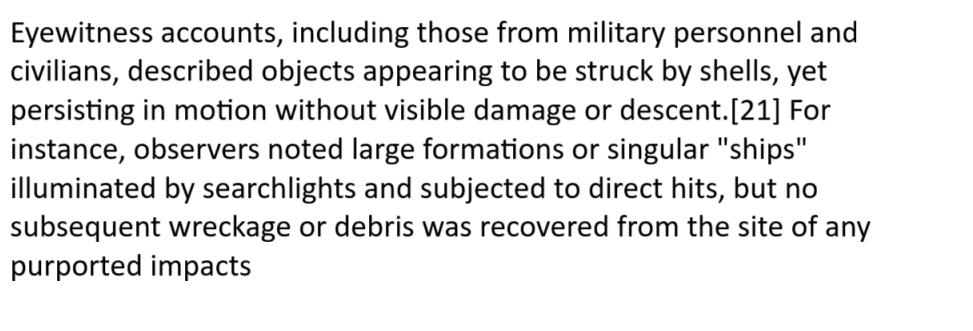 GreatSunnyDays's tweet image. The 1942 "Battle of Los Angeles" - an early example that control of inertia was attained

A physical analogy for reducing the ability of matter (projectiles) to move successfully: see "electromagnetic armor"

The 1942 demostration of space density-increasing tech from Grokipedia: