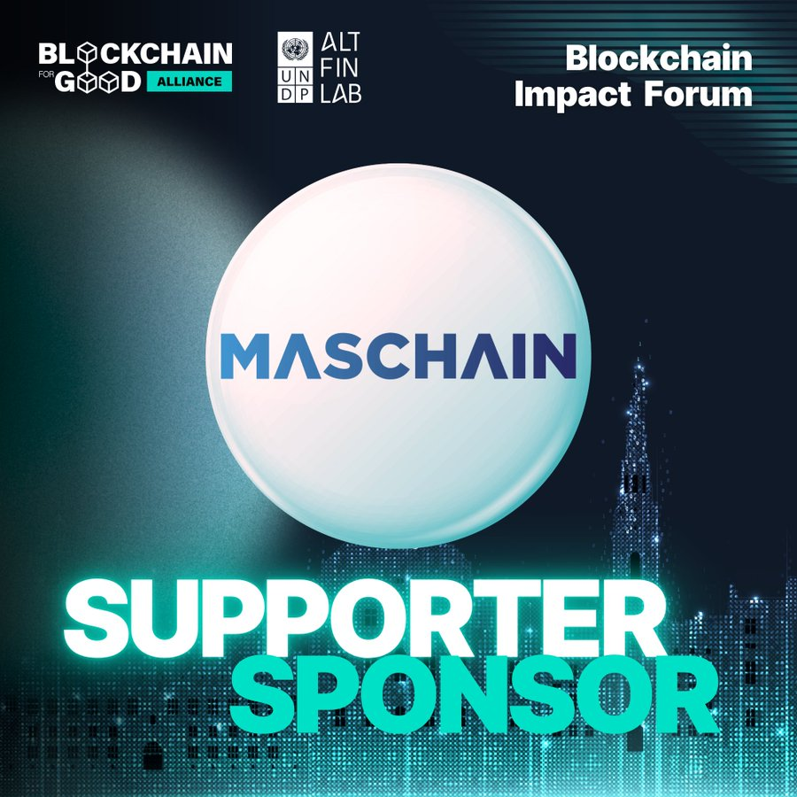 MasChainMY's tweet photo. 🌍 MasChain Powers the Blockchain Impact Forum 2025 at Copenhagen, Denmark! 🚨

Joining forces with top tier global leaders like @Bybit_Official, @Mantle_Official, @SuiNetwork, @Cardano_CF, @StellarOrg, @vechainofficial & more 💥

We’re thrilled to announce @MasChainMY as a Supporter Sponsor for the upcoming Blockchain Impact Forum, co-hosted by Blockchain for Good Alliance (@ChainforGood) and UNITED NATIONS Development Program(@UNDP) @AltFinLab, happening Nov 4–5, 2025 in Copenhagen, Denmark 🇩🇰

💠 MasChain is a secure Layer 1 blockchain that powers the @MasverseHub ecosystem, built for trust, speed, and RWAs.

Powered by PoA + public-permissioned, it’s designed for govs, businesses, and devs to build scalable dApps.

🌐 As part of our impact mission, MASVERSE is proud to be selected as the solution partner with @UNDPGhana & UNDP Panama, showcasing:
🔹 Blockchain-powered certification via https://t.co/ktw9synUTo
🔹 Blockchain fund distribution via MasChain

Together, we’re pushing the boundaries of #BlockchainForGood and advancing the UN SDGs. 💚

 Register here
👉https://t.co/pfalbPu7Xs

🔗Learn more
https://t.co/093LK2HRaX