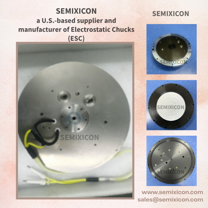 AdrianZhang568's tweet image. SEMIXICON, a U.S.-based manufacturer of Electrostatic Chucks (ESC)
semixicon.com
#ElectrostaticChuck #ESC #CeramicESC #WaferChuck #Refurbishing #Reconditioning #ESCrepairservices #ElectrostaticChuckRefurbishment #ESCpadregeneration #MCApadrepair #ESCRepair