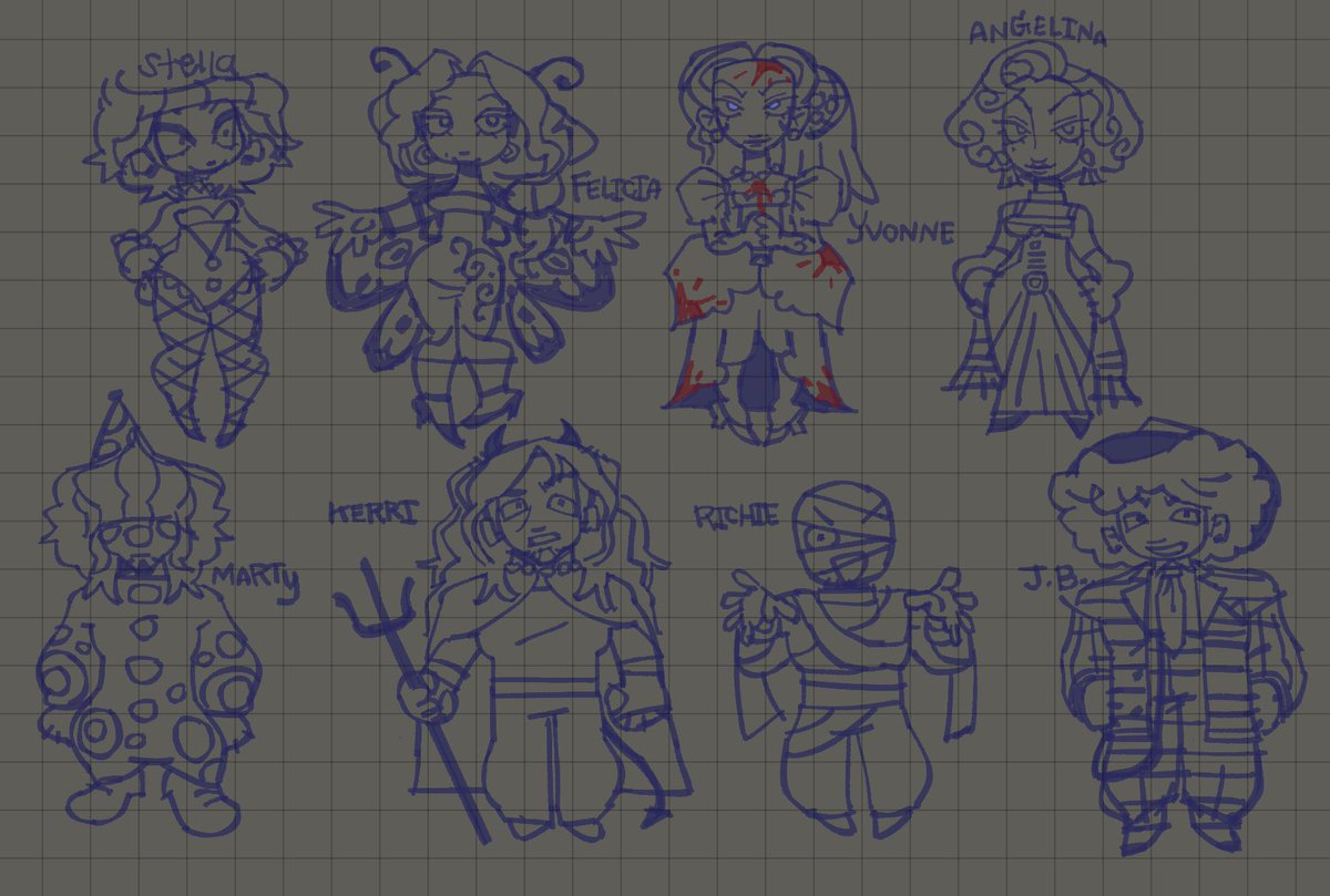 In case I can’t finish any drawings for Halloween #ocart