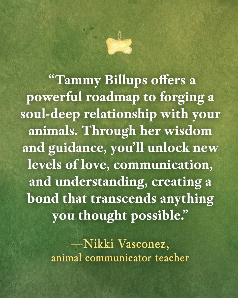 Experience a new level of connection with your animal companion through "Your Animal — Your Soul Mirror" by Tammy Billups.

ow.ly/PMa450X9pZu

#AnimalHealing #SoulMirror #InnerTraditions #BookEndorsements #EmotionalWellness #AnimalLovers #HealingJourney