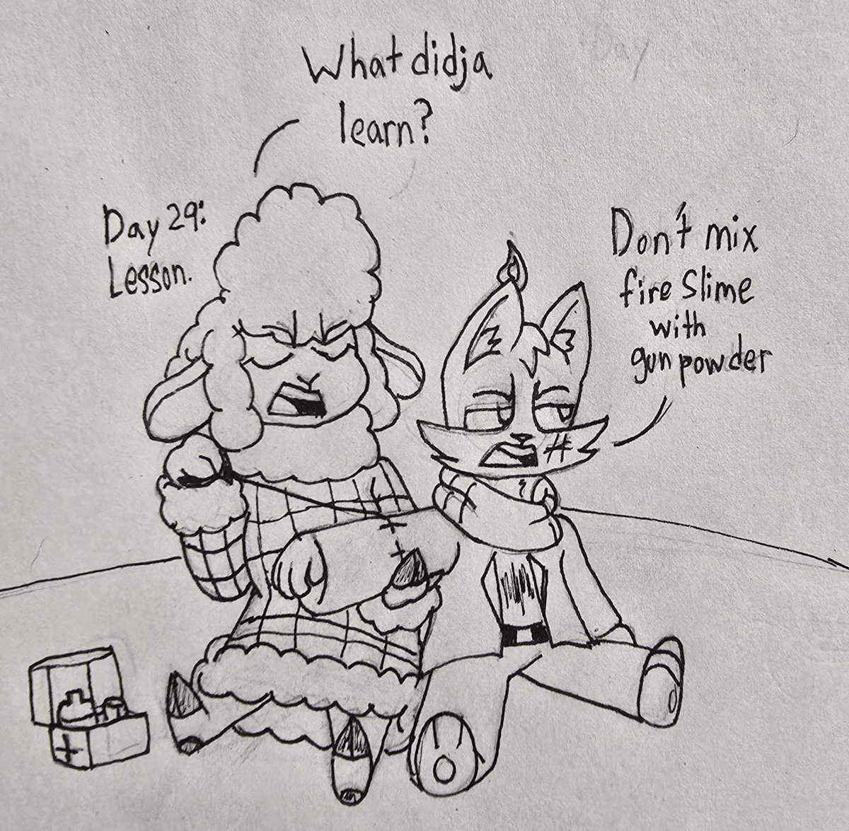 WizardCorgi's tweet image. #Inktober day 29th: lesson
Today corgi has learned not to explode :)