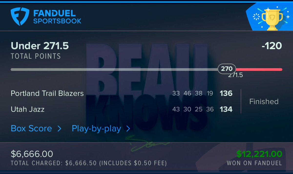 3 bets tonight. 3 wins. $8,000 clean 🧼🫧

This one ⬇️ was as sweaty as my haters trying to pay their rent (and/or) lose weight (and/or) think IGAF

MarcusBeau.com