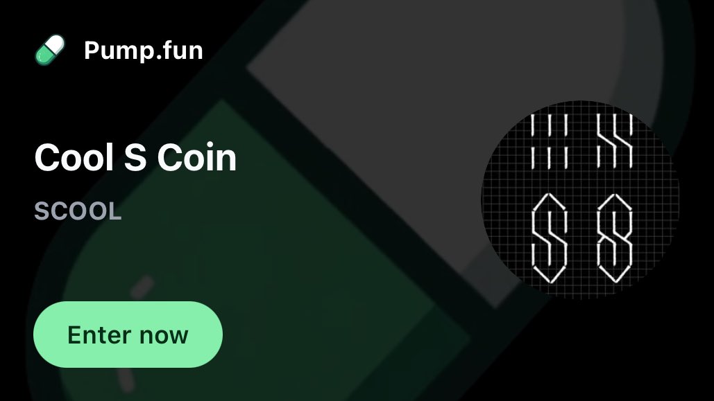 Cool_S_Coin's tweet image. Everyone drew this. No one knew why.
Cool S Coin $SCOOL is for the culture.
✏️📝

CA: G1XVyLhrMJCyvRHzyb4ybzstN1sE5QkE7t45A9eEpump

🔗 Buy: join.pump.fun/HSag/k7yn569a

#WeAllDrewIt #SCOOL