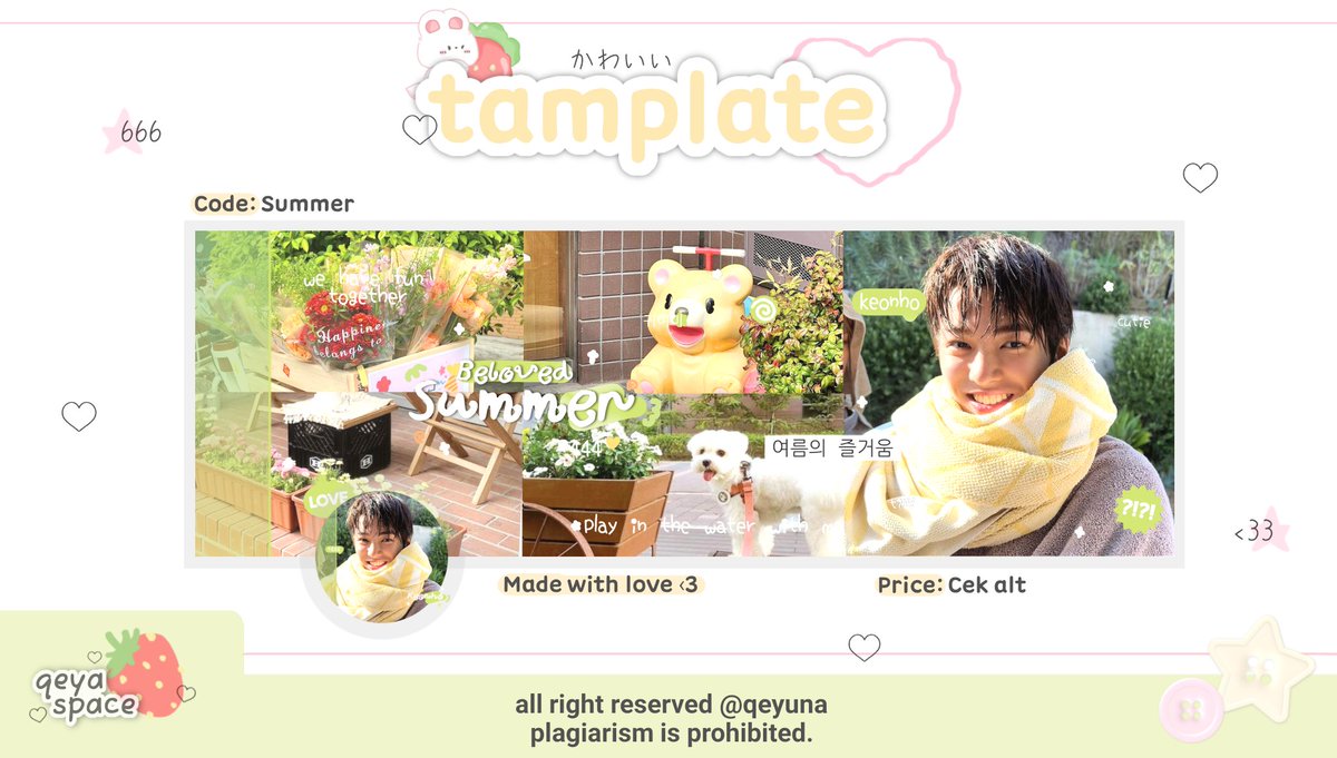 qeyuna's tweet image. help repost, thankies! 🍮🥢

hai qeya mau ngenalin katalog baru nih . . . help ospek mentemen namanya cupiecake dan summer 🍡💗 

rencananya akan qeya sell as tamplate! kalo tidak aman boleh dm qeya baik baik yapp ____&amp;lt; layoutnya ufs cek alt 🥦⭐️ #zonauang