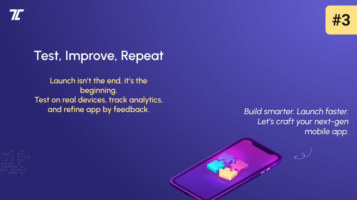 Tecocraft's tweet image. Your app has 10 seconds to impress. Don’t waste them! ⏱️
Speed, usability, and trust are everything. Build mobile experiences that engage users instantly and keep them coming back.
#appdevelopmentsolutions #appdevelopmenttips  #iosappdevelopmentcompany #android_app_development