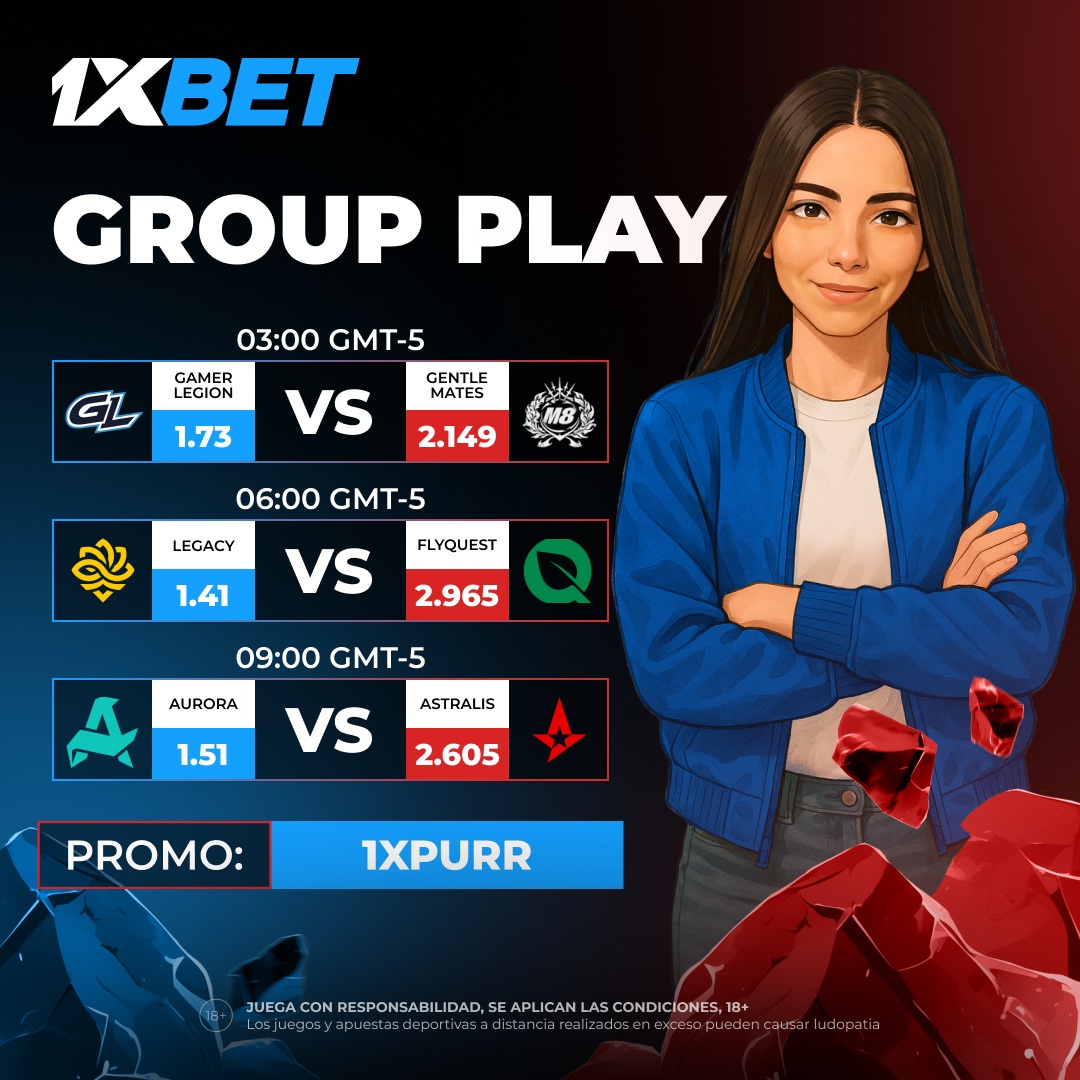 PGL Masters Bucharest 2025🎖️
La recta final de la primera etapa se avecina y en unas cuantas horas veremos quienes aseguran los playoffs. 
Nos vemos: twitch.tv/heavenpurr