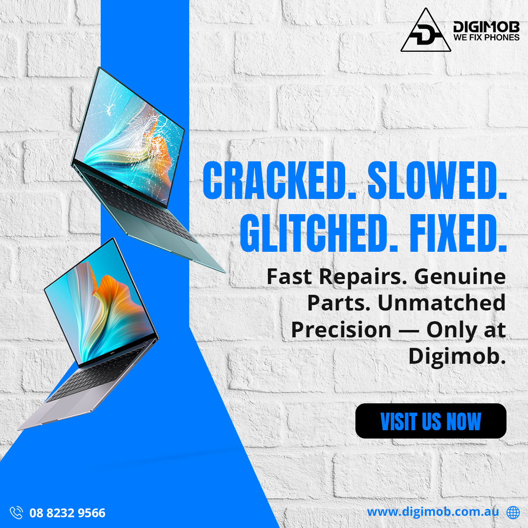 DigimobAU's tweet image. 💻 Cracked. Slowed. Glitched. Fixed.
Fast, reliable laptop repairs with genuine parts & expert precision — only at Digimob.
📞 (08) 8232 9566
🌐 digimob.com.au/laptop-repair
#Digimob #LaptopRepair #TechExperts #FastRepairs #GenuineParts