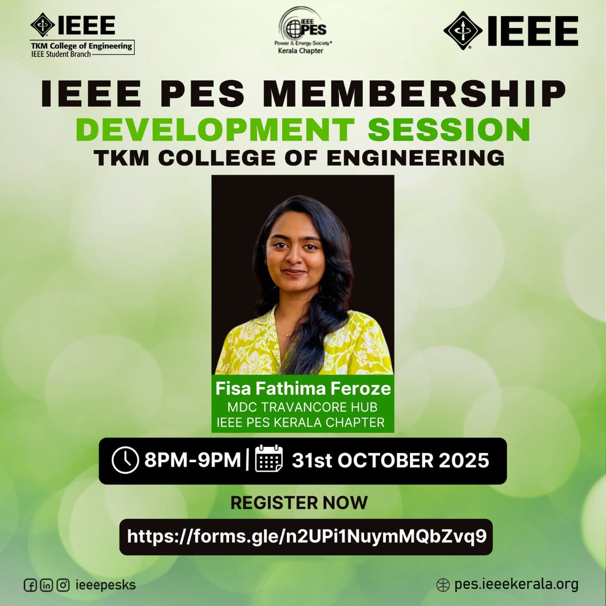 ieeepesks's tweet image. 🌟 Unlock the Power of Professional Growth!🌟

IEEE PES Kerala Chapter, in collaboration with IEEE SB TKMCE, presents an insightful Membership Development Session designed to help you explore the benefits and opportunities within the IEEE Power  #MembershipDevelopment
