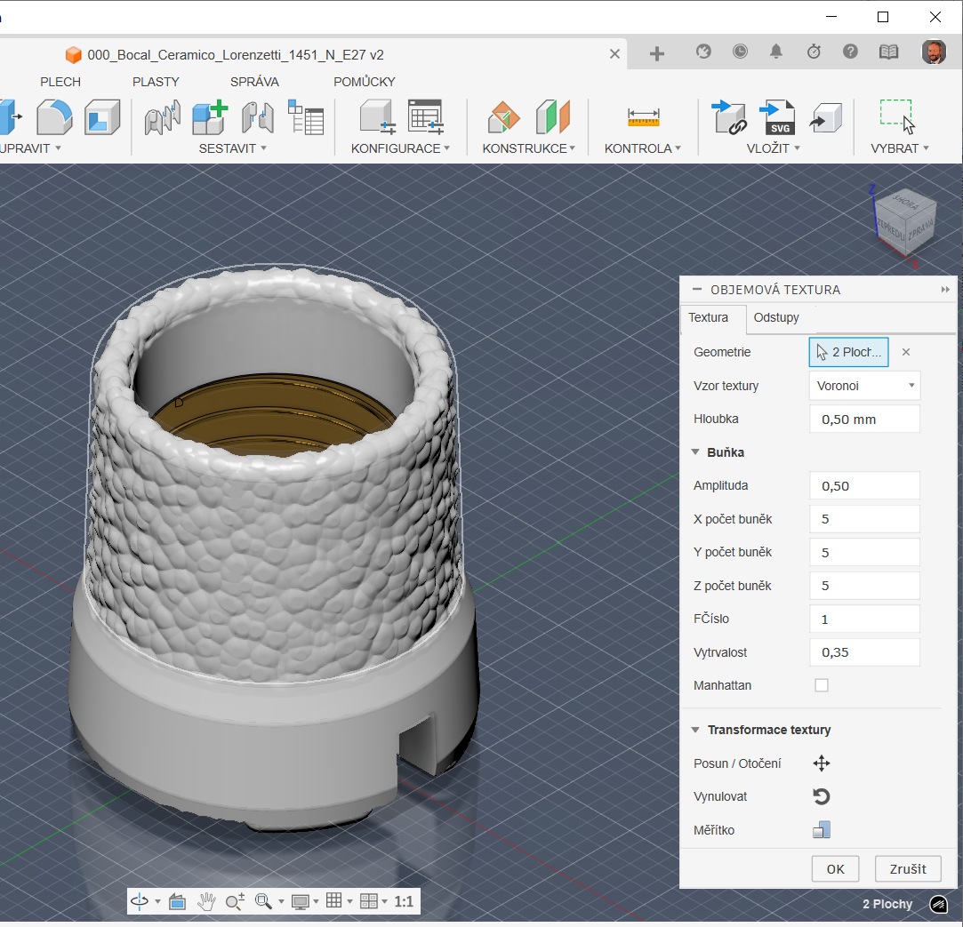 VMichl's tweet image. Take a look at a couple of examples of the new Volumetric Textures feature in #Autodesk #Fusion — you can use it to quickly and easily add shape modifiers to selected surfaces, with a wide range of adjustable parameters. See cadforum.cz/en/volumetric-… #3D #3DPrinting #ARKANCE