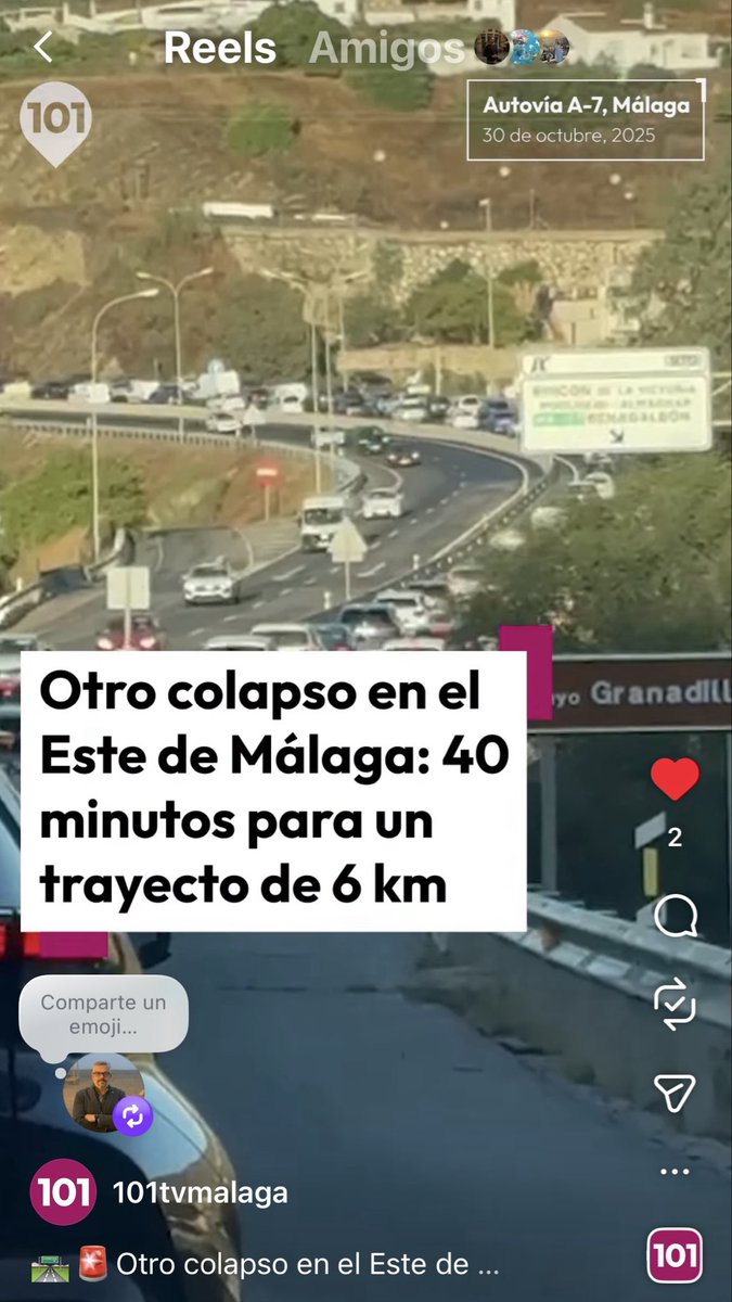 jarodriguez77's tweet photo. Mientras unos y otros se hacen la foto y lanzan falsas promesas tu sigues atascado día tras día. Un día por lluvia, otro por un accidento o una avería pero nadie soluciona los problemas de movilidad de Málaga Este.
#Movilidad #Bipartidismo #atascos #A7 https://t.co/ITC5SmqjdN