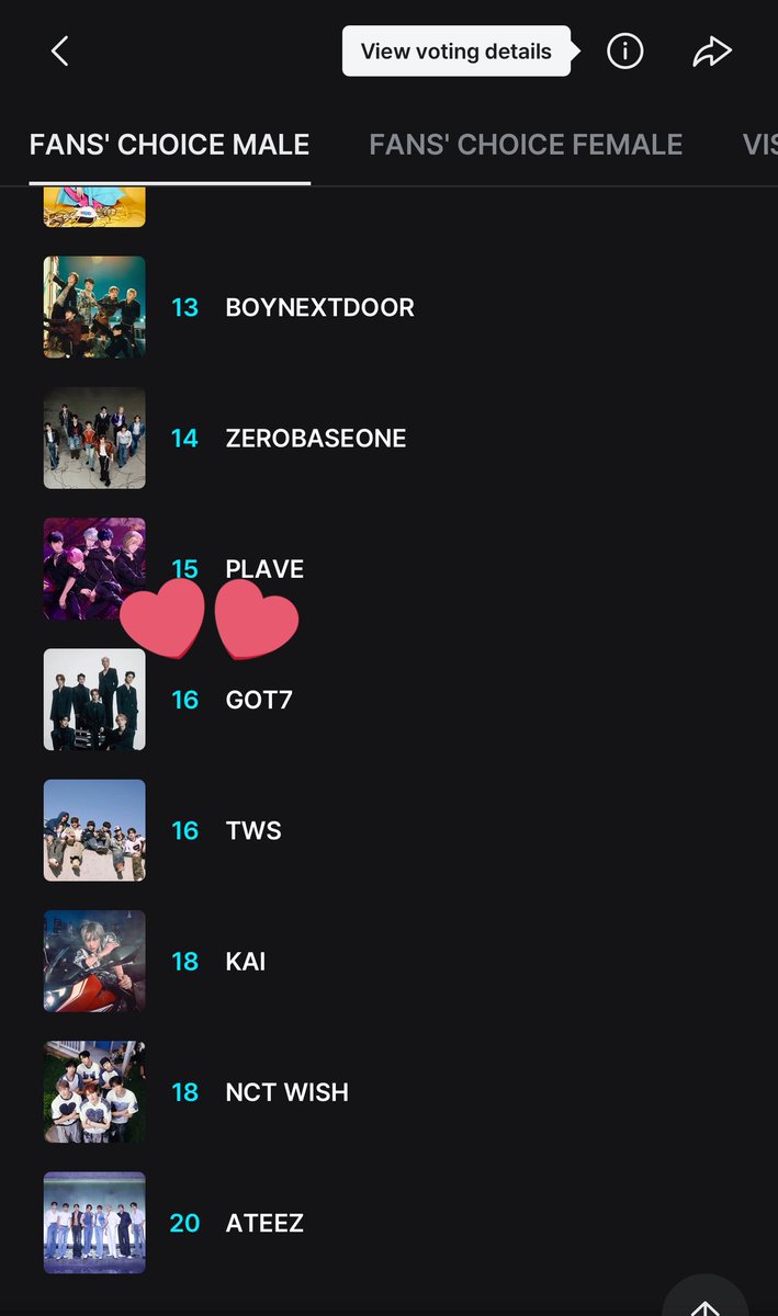 mesatuan's tweet photo. 16 แย้ววว 

#2025MAMAVOTE #GOT7 https://t.co/JwYuMXKk3U