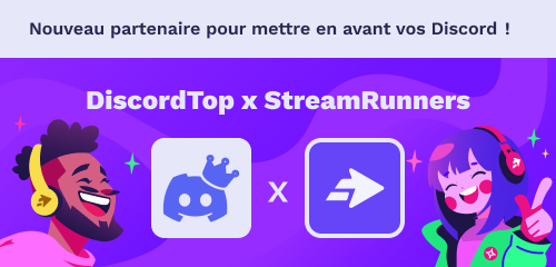 Nous avons le plaisir de vous annoncer notre nouveau partenariat avec DiscordTop 🎉

DiscordTop est un service proposant de mettre en avant des serveurs Discord afin que vous puissiez trouver des serveurs qui vous intéressent ou promouvoir le votre pour que des membres rejoignent
