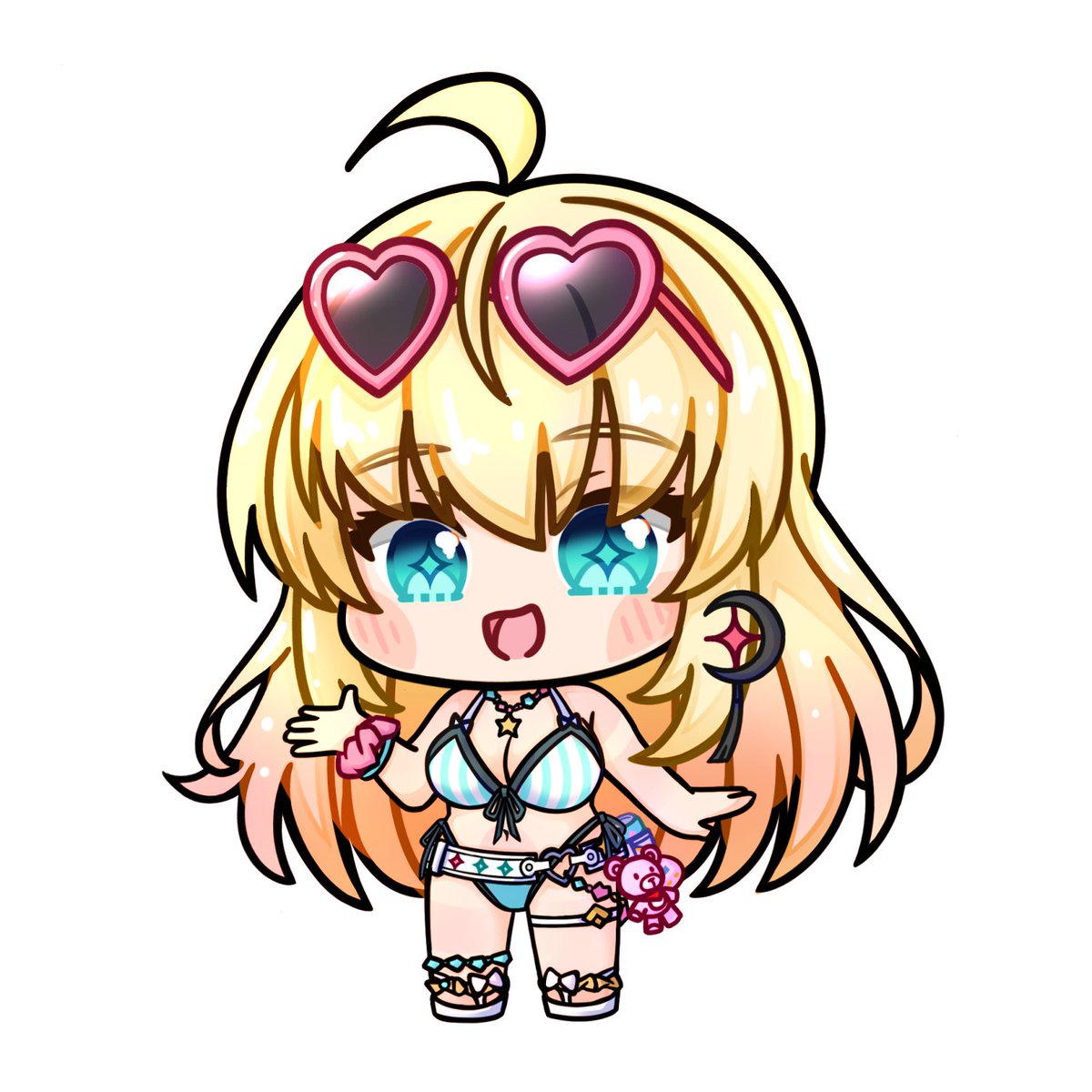 畫了可愛的泳裝塵沙~ 金髮碧眼完全是我的喜好🥰!
很喜歡她的設定 她總是用最樂觀的方式去面對一切問題 用她自己獨特的見解來解決困難!

即使是穿上泳裝 好喝的能量沛沛也是要帶在身上的對吧!

#星塔旅人 #StellaSora