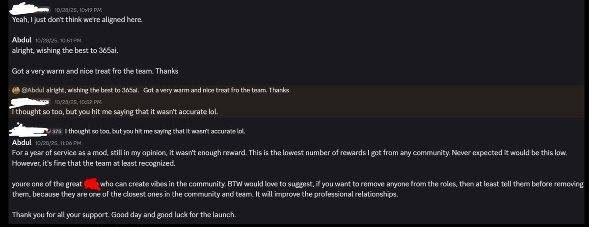 itsyourabdul's tweet image. I don&apos;t like to share something shit like this, but it made me so disappointed and shocked, which made me make it public. 
Today, I will talk about @375ai_, how they broke my trust and made me feel like the team scammed me. 

I was appointed as mod in December 2024. From December…