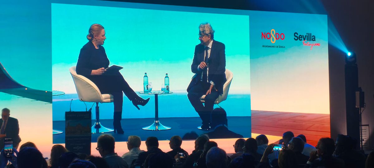 APG_Network's tweet image. On stage at #WorldConnect Victoria Moores talks to Thierry Breton and  explores building a credible strategy for Air Transport Communication. What makes communication effective at a European leadership level? Insights in real time with Victoria Moores #APGWC2025 #Sevilla
