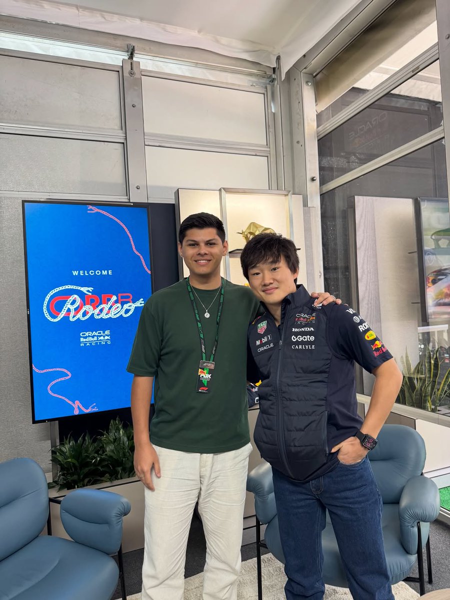 yuki with cameron das during the austin grand prix week