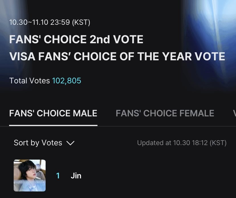 onlyforseokjini's tweet image. RT / REPLY

I’m voting #Jin for the #2025MAMAVOTE