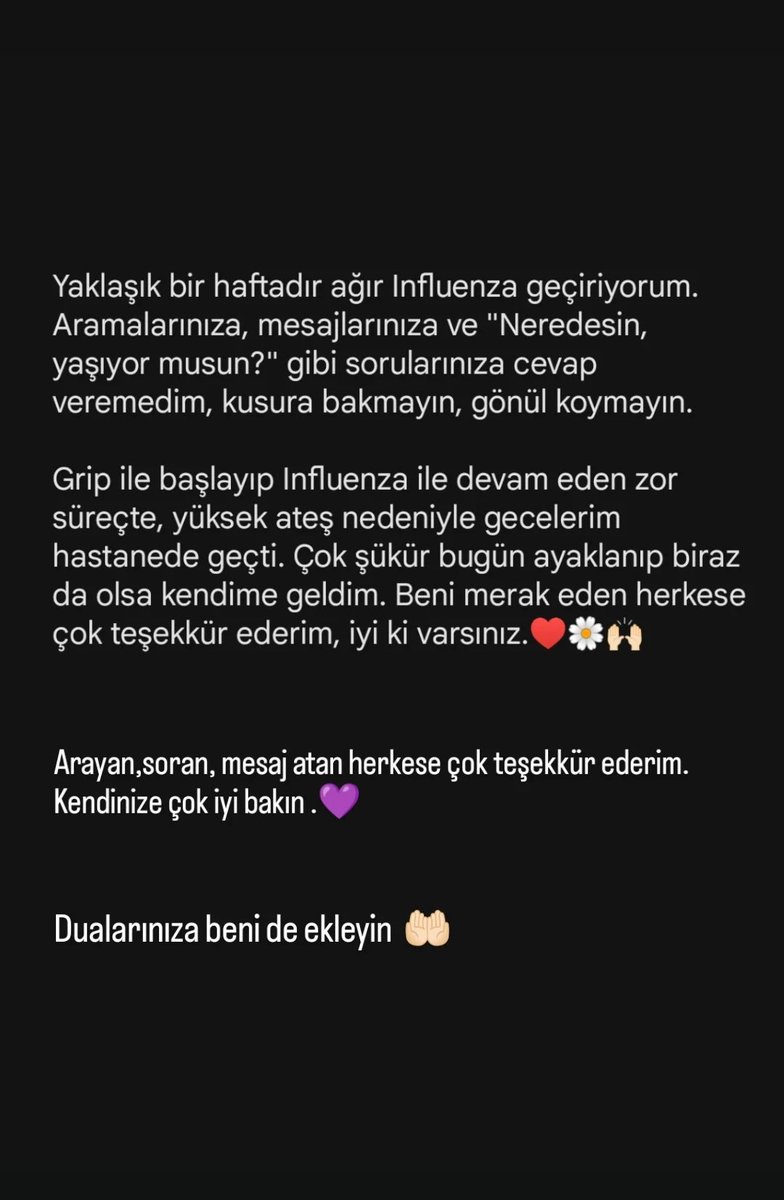 Bir küçük tatil meselesinin beni getirdiği son nokta🥺
Dualarınızı bekliyorum💜🤲🏻

#winteriscoming #influenza #coronavirus #domuzgribi