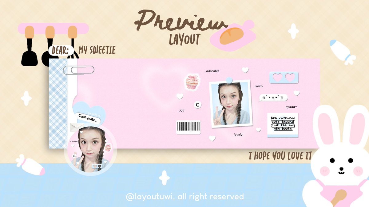 help repost? thanks!

halo, aku bawa layout ready stock carmen harganya 8.000 free retext, yg bisa di take di dm-ku sekarang juga. Yuk jajan🩷 
#zonauang