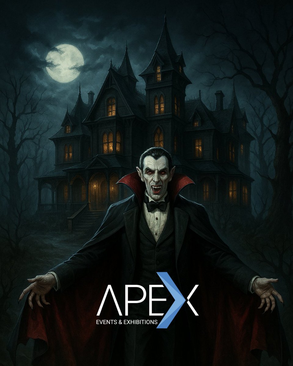 #Hauntedhouse or #exhibitionstand? Sometimes it depends entirely on when you walk in. Unlike haunted houses, our stands don’t leave you guessing. Everything is designed, planned and delivered with attention to detail.

The Apex team wishes everyone a fun and spooky #Halloween 🎃