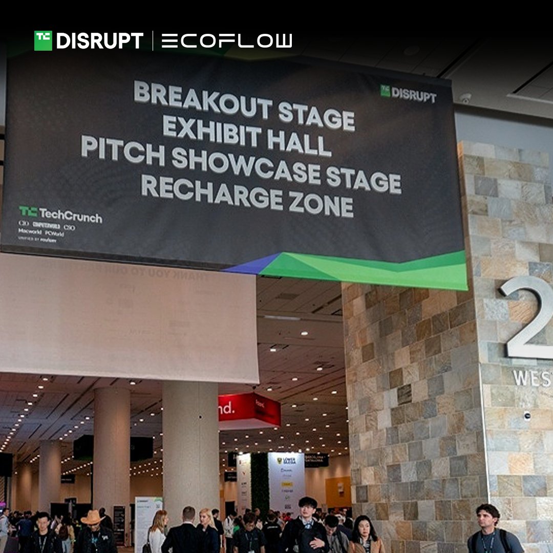 EcoFlowTech's tweet image. From smart homes to sustainable living — energy independence starts here. 🌞
At #TechCrunch Disrupt 2025, we joined innovators exploring how intelligence is empowering every family to own their energy — smarter, cleaner, and more connected than ever. @TechCrunch
💬 What’s one…