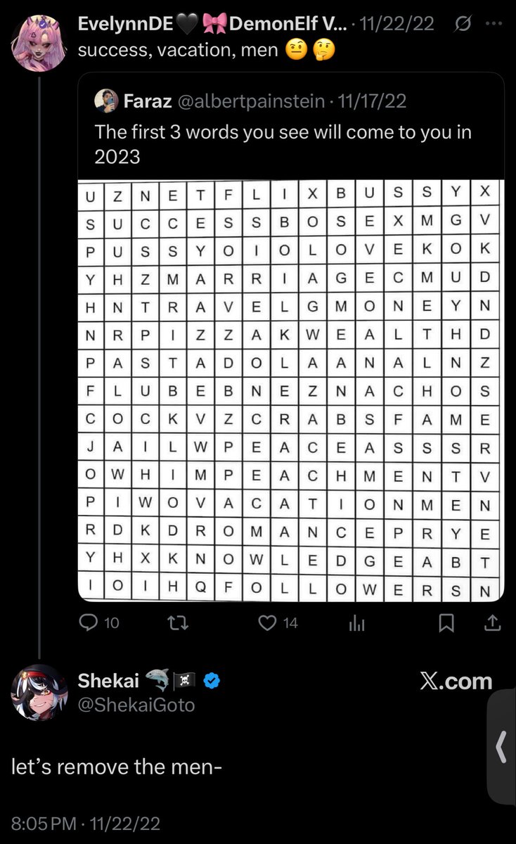 This is what mental illness is like.

As I said, these cliques of these higschool queen bees that hate you but wear skinsuits of vtubers because at the same time they want to farm the people they hate.