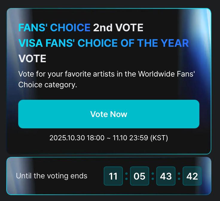 jhopeteamina's tweet image. 1 retweet or tweet = 1 vote 🗳

I vote for #jhope at #2025MAMAVOTE