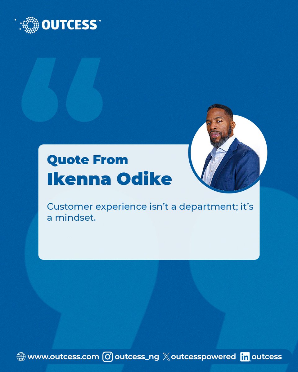 OutcessPowered's tweet image. Customer experience ≠ department. It’s a mindset.

It is how your brand shows up in every interaction, every email, every delayed delivery. 

Make it culture, not a checklist. 

#CustomerFirst #CustomerServiceWeek