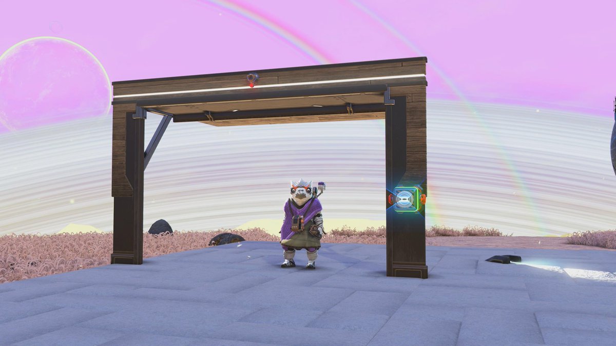 #ノーマンズスカイ
#NoMansSky
#建築
 
どなたか教えて下さい

この電動ドアを近接スイッチを使って開閉したいのですが、配線がサッパリ分かりません

他にまだ必要なパーツがあるのかもしれないんですが、それすら分かりません！！！

どうかどうかお助け下さい🙇🏻‍♀️