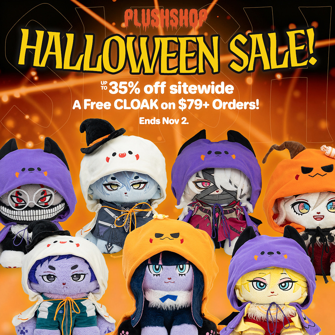 🎃 Halloween Special Event 🎃
Celebrate Halloween with a spooky surprise for your Meow Plush!
Spend $79 or more and get a FREE Halloween cloak outfit (for 17IN Meow Plush) with your order.

#player230 #maomao #player124 #halloween #halloween2025 #happyhalloween #Plushshop