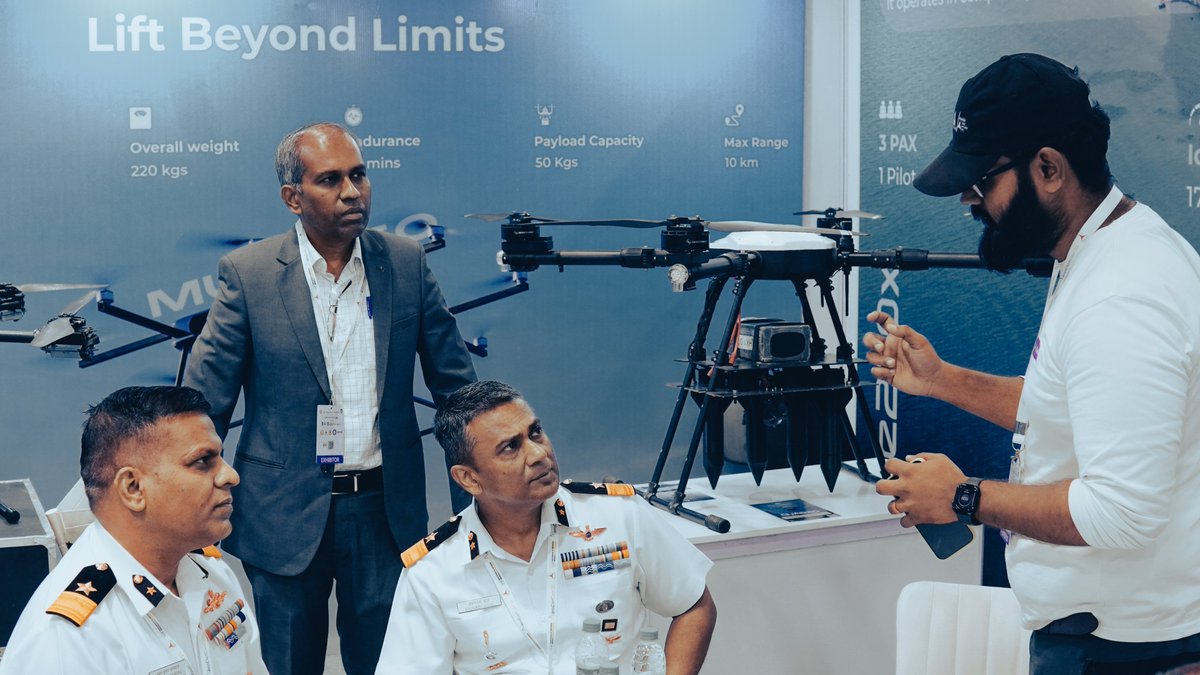 amberwingsUAV's tweet photo. Day two at AeroDef’25 gave us a truly rewarding experience engaging with members of the defence community, policymakers, and experts who form the backbone of India’s security ecosystem. 

#AeroDef25 #Defence #Aerospace https://t.co/Zy9RqoUniX
