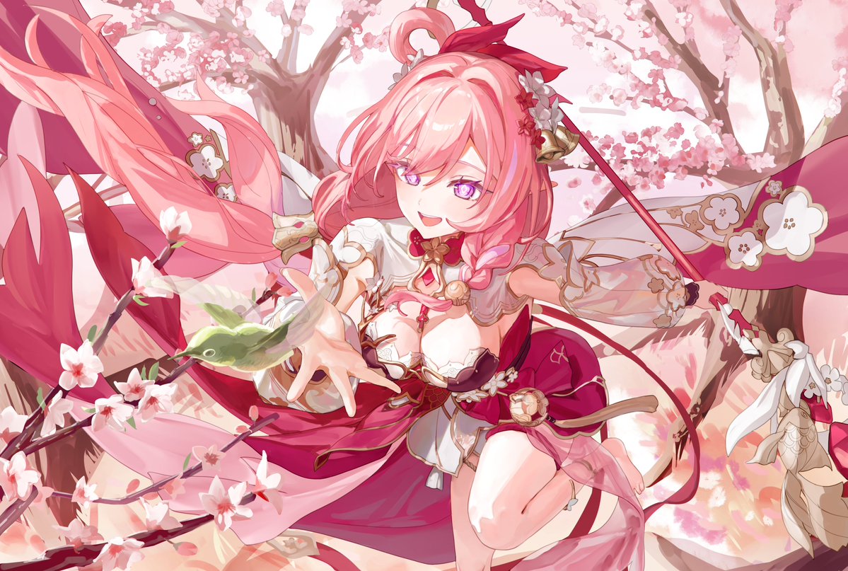 hutaverse_'s tweet image. 春の宴を楽しみましょう♪
#Elysia #HonkaiImpact3rd