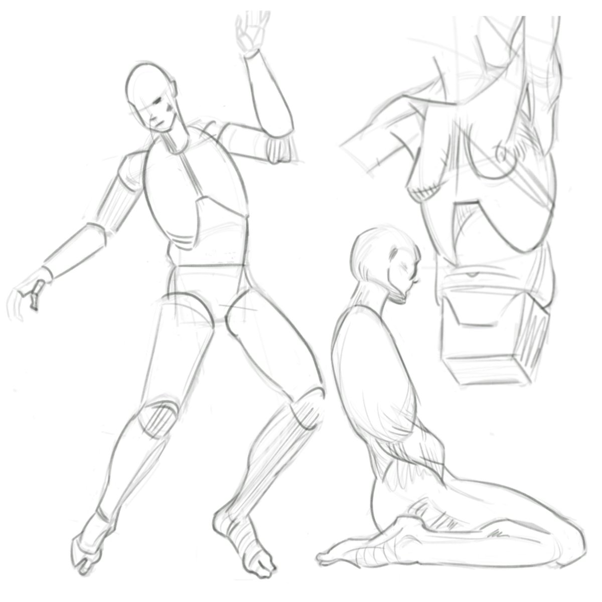 Anatomy study 7 🌿 this took almost 3 hours but I definitely see improvement since the first study I did