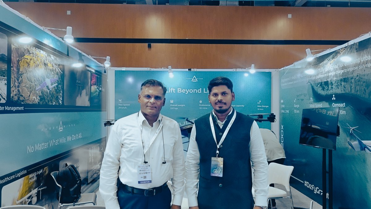 amberwingsUAV's tweet photo. We proudly introduced M50, our latest platform, and shared how our technologies are designed to support defence operations through precision, adaptability, and reliability.

#MakeInIndia #Innovation #Technology https://t.co/mDdw6TxPPH