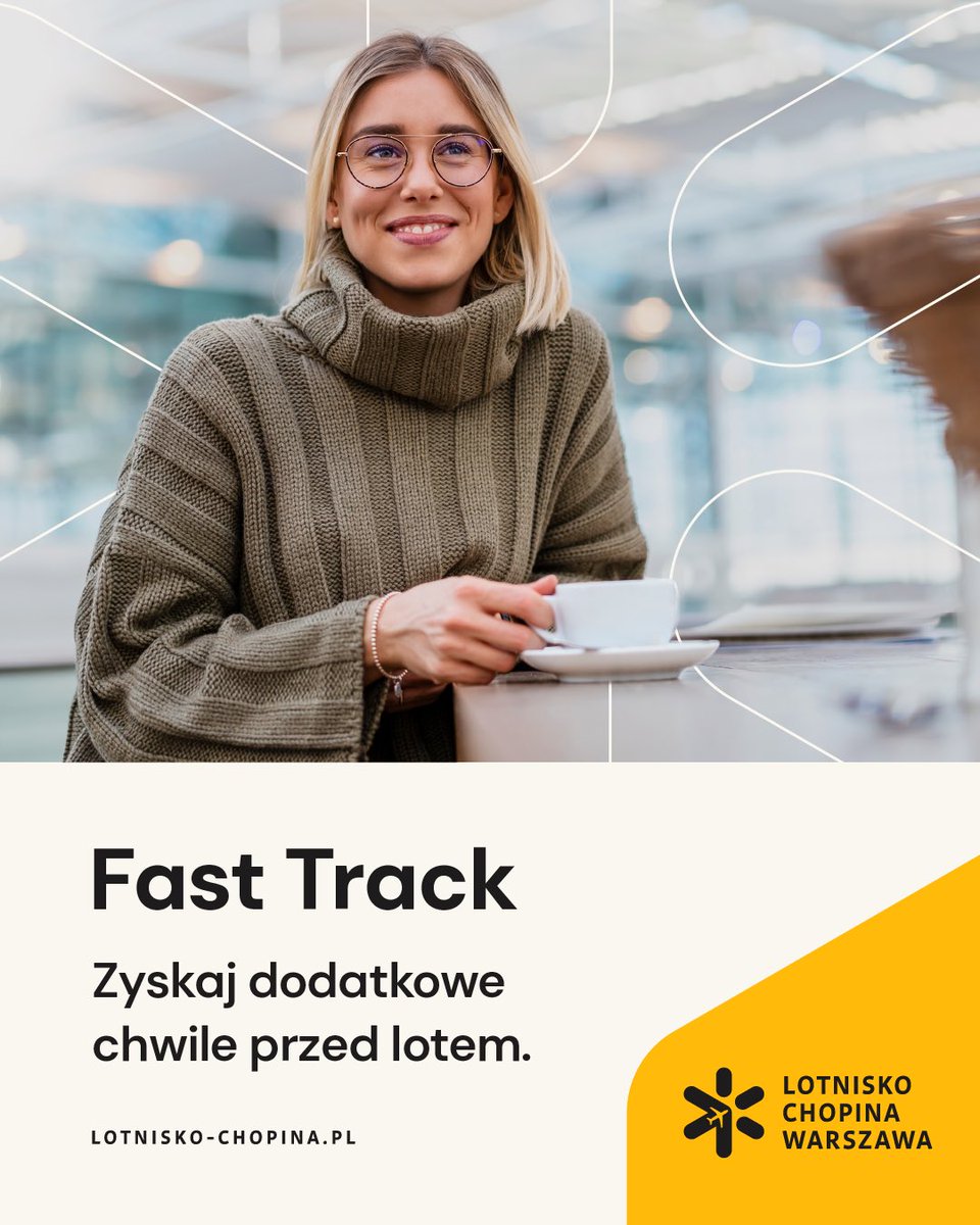 ChopinAirport's tweet image. Dzięki usłudze Fast Track na Lotnisku Chopina szybciej przejdziesz do kontroli bezpieczeństwa. ✈️
 
A zaoszczędzony czas możesz wykorzystać tak, jak lubisz – na kawę, zakupy lub spokojny relaks przed lotem.
 
👉 Poznaj szczegóły: bit.ly/4qya0B9
 
#flywaw #FastTrack