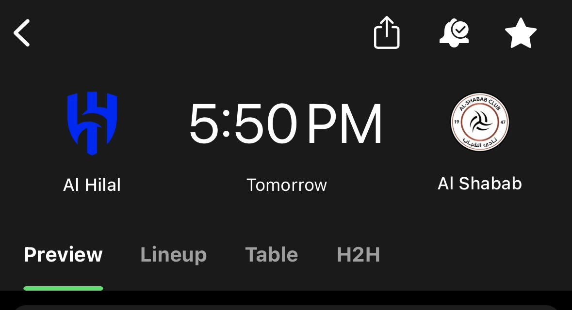 Al-Hilal (@al_hil1l) on Twitter photo يااااا شين التوقيت بس 
يعني مباراة غثيثة ووقتها بعد غلط ؟؟🥲 يااااا شين التوقيت بس 
يعني مباراة غثيثة ووقتها بعد غلط ؟؟🥲