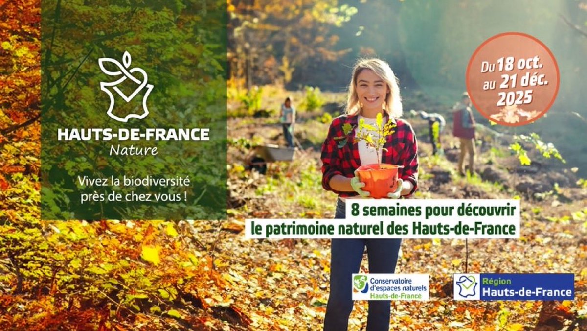 hautsdefrance's tweet photo. đż #HDFNature est de retour cet automne !
đ Jusquâau au 21 dĂ©cembre, partez Ă la rencontre de la nature : balades, chantiers, plantations citoyennes et plein dâactivitĂ©s gratuites au cĆur des #hautsdefrance đ
â Infos đ https://t.co/rEJhxq8m71 https://t.co/FCr6SqTNXk