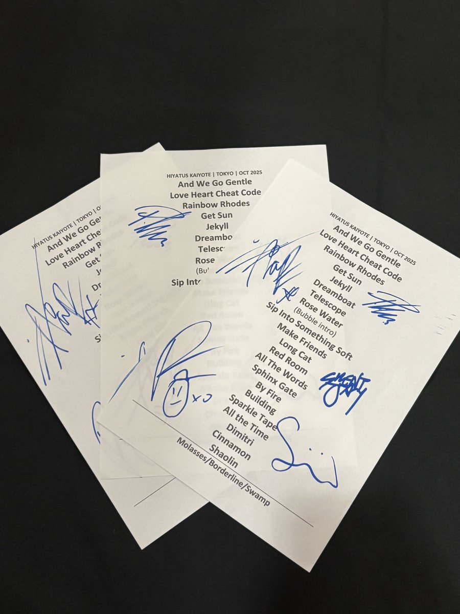 ◢◤ 抽選プレゼント企画 ◢◤
Hiatus Kaiyote来日記念！
抽選でハイエイタス・カイヨーテ直筆サイン入りセットリストプレゼント！

▪️応募方法
Beatink(<a href="/beatink_jp/">BEATINK</a> )をフォロー＆この投稿をリポスト

▪️応募期限
〜11/5(水)23:59まで