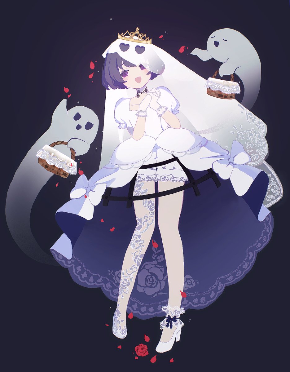z_nmfl's tweet photo. おばけの花嫁ほたるちゃん👻👑🤍
#白菊ほたる https://t.co/mWO6H19lUg