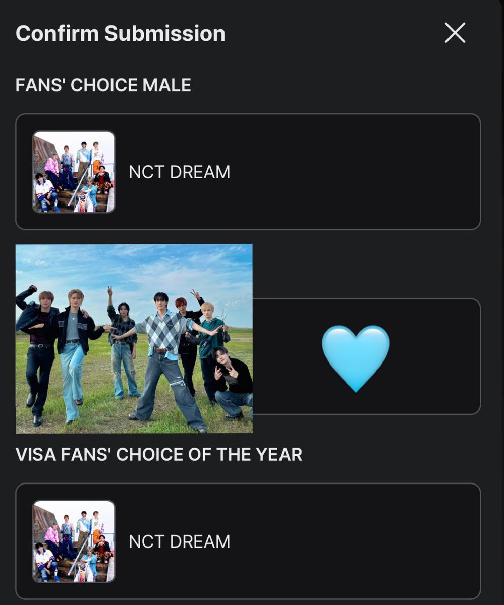 เปิดโหวตรอบสุดท้ายแล้วนะคับ
สำหรับงาน  #MAMAAWARDS2025
โหวต #NCTDREAM ใน 2 หัวข้อ
🩵 FANS' CHOICE MALE
🩵VISA FANS’ CHOICE OF THE YEAR 

🌈 โหวตผ่านแอปฯ Mnet Plus 
🌈 1 ID/1Device/วัน (ตัดรอบใหม่ทุก 22:00 น. ไทย)

มาโหวตให้น้องดรีม เอารางวัลให้น้องกันค่ะ💫

 #โหวตนี้เพื่อน้องดรีม