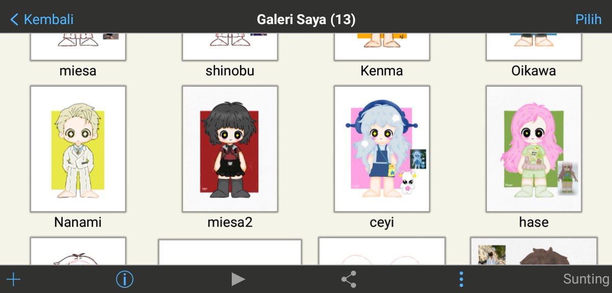 Udah lama gak setor art disini kenalin nih aku punya bocil tk.