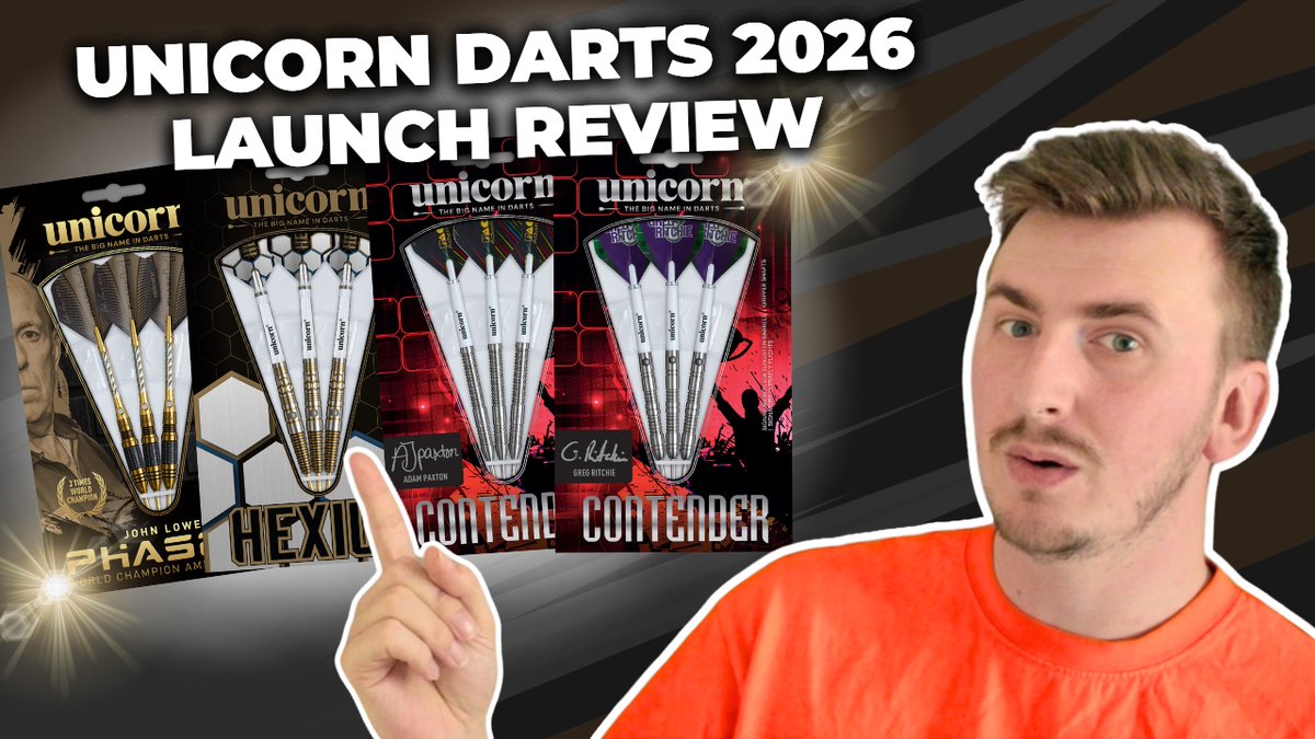 🚨 NEW VIDEO 🚨

The <a href="/UnicornDarts/">Unicorn Darts</a> 2026 Launch (part 1) is here! 🦄

I unbox and review, 5 different darts from this year's launch! 🎯

Watch here: youtu.be/sZtp9iCGl-U