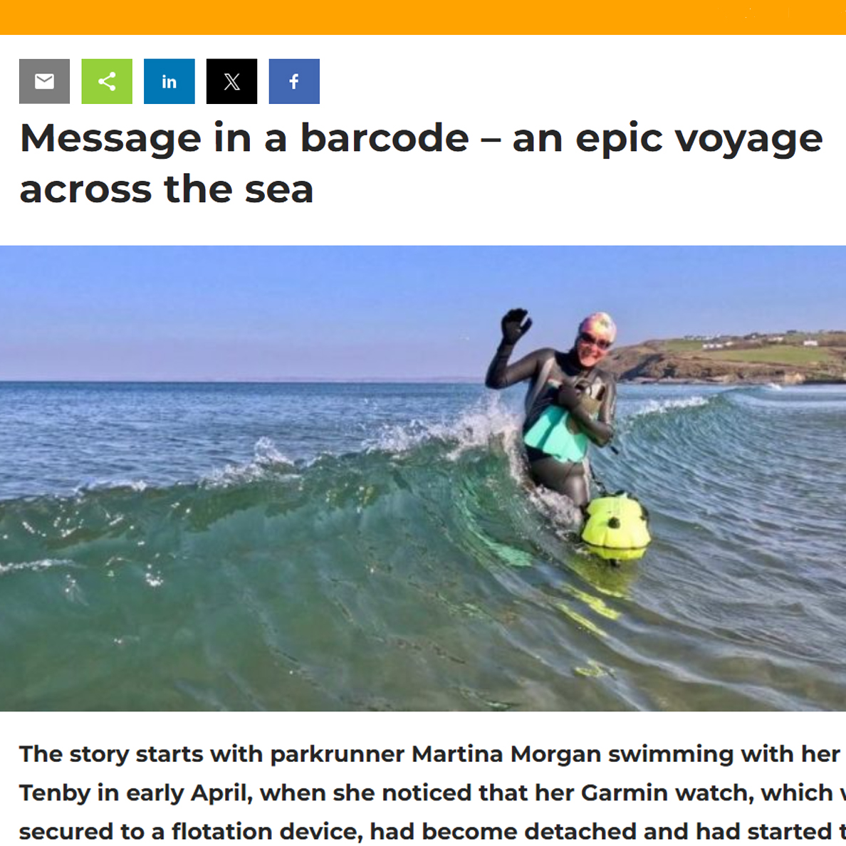 Have you read this fascinating story about how an <a href="/parkrunUK/">parkrun UK</a> barcode helped reunite a Garmin watch lost in the sea with its owner after a 300K voyage? blog.parkrun.com/uk/2025/10/15/…, our range of <a href="/Garmin/">Garmin</a> runners' watches make great Christmas presents! 😊 #loveparkrun #runningwatch