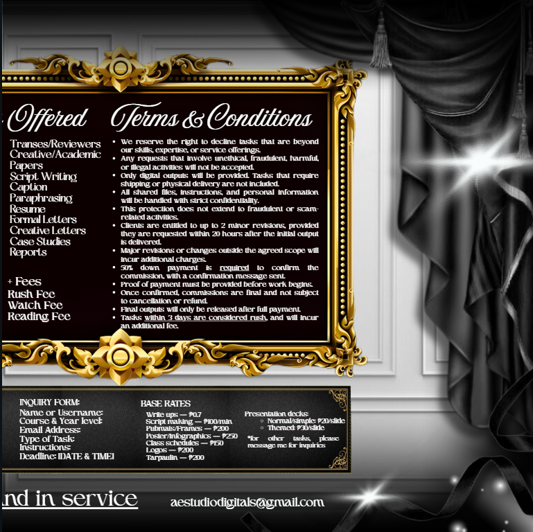 aestudiodigital's tweet photo. | aes at your service ⭑.ᐟ

refining concepts and thoughtful details that work. rooted in quiet elegance, embodying purpose and grace🤍  𑣲

⤷ ゛samples: #aesworks 𑣲
⤷ ゛vouches: @aesapprove | #aesapprove 𑣲
⤷ ゛updates: #aesupdates

| kindly read my T&amp;C before inquiring. https://t.co/HhNKdCkvAD