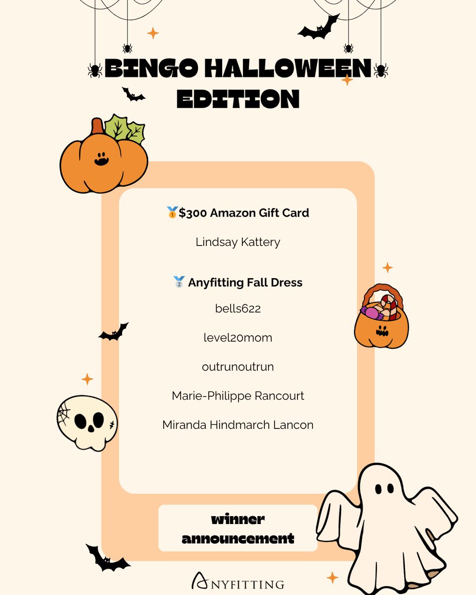 anyfittingshop's tweet photo. 🎉Big news! Congratulations to all the winners!🎉
*Please DM us within 48 hours or you will lose the opportunity. Thank you for the love and support!
#Anyfitting #anyfittingdress #giveaway #winner #fyp #fallstyle https://t.co/SWZmSEeiDt