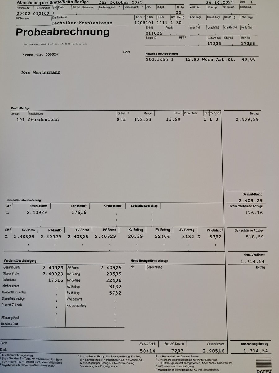 #Mindestlohn 2026
Du bekommst 8,42% mehr Lohn?
Der Staat nimmt sich aber 27% mehr an Steuern.
(deswegen bleiben Dir leider nur 6,7% mehr netto 🤷🏼‍♀️)