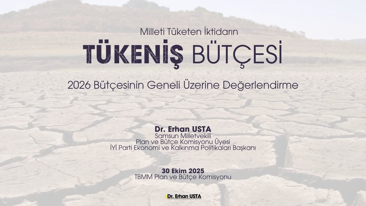 📍 Plan ve Bütçe Komisyonunda gerçekleştirdiğimiz;

📰 2026 "Tükeniş" Bütçesi Geneli Üzerine Değerlendirme Sunumu

Linkten ulaşabilirsiniz... 👇

drive.google.com/drive/folders/…