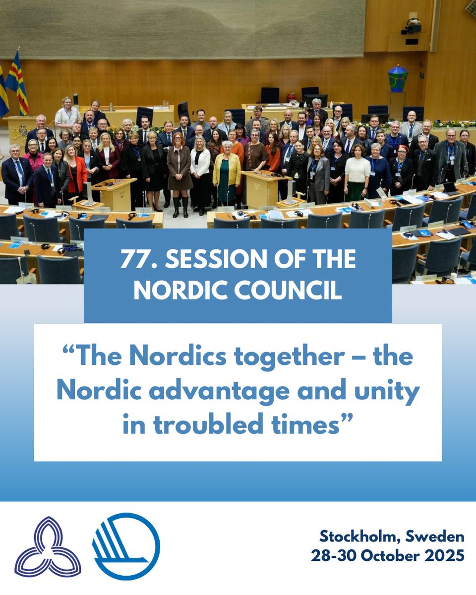 AssemblyBaltic's tweet image. On 28-30 October, the Baltic Assembly participated in the 77th Session of the Nordic Council “The Nordics together – the Nordic advantage and unity in troubled times” held in Stockholm. 🇸🇪

Read more here: baltasam.org/ba-77-nc-sessi…

#BalticAssembly #NordicCouncil
